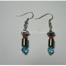 Joyería de moda Hematite Pepper Earring With Silver Color Fading